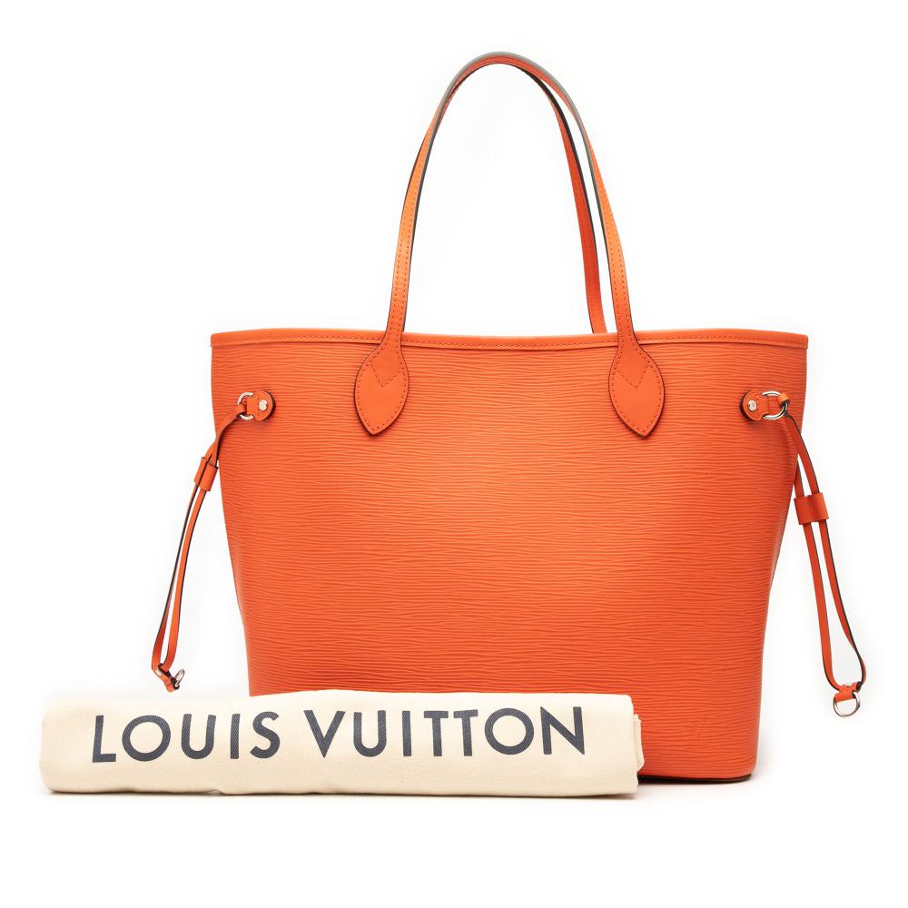Louis Vuitton AB Louis Vuitton Orange Epi Leather Leather Epi Neverfull MM Spain