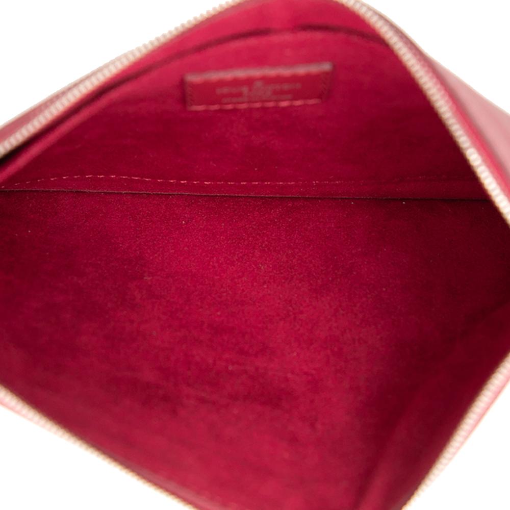 Louis Vuitton AB Louis Vuitton Red Epi Leather Leather Epi Neverfull Pouch France