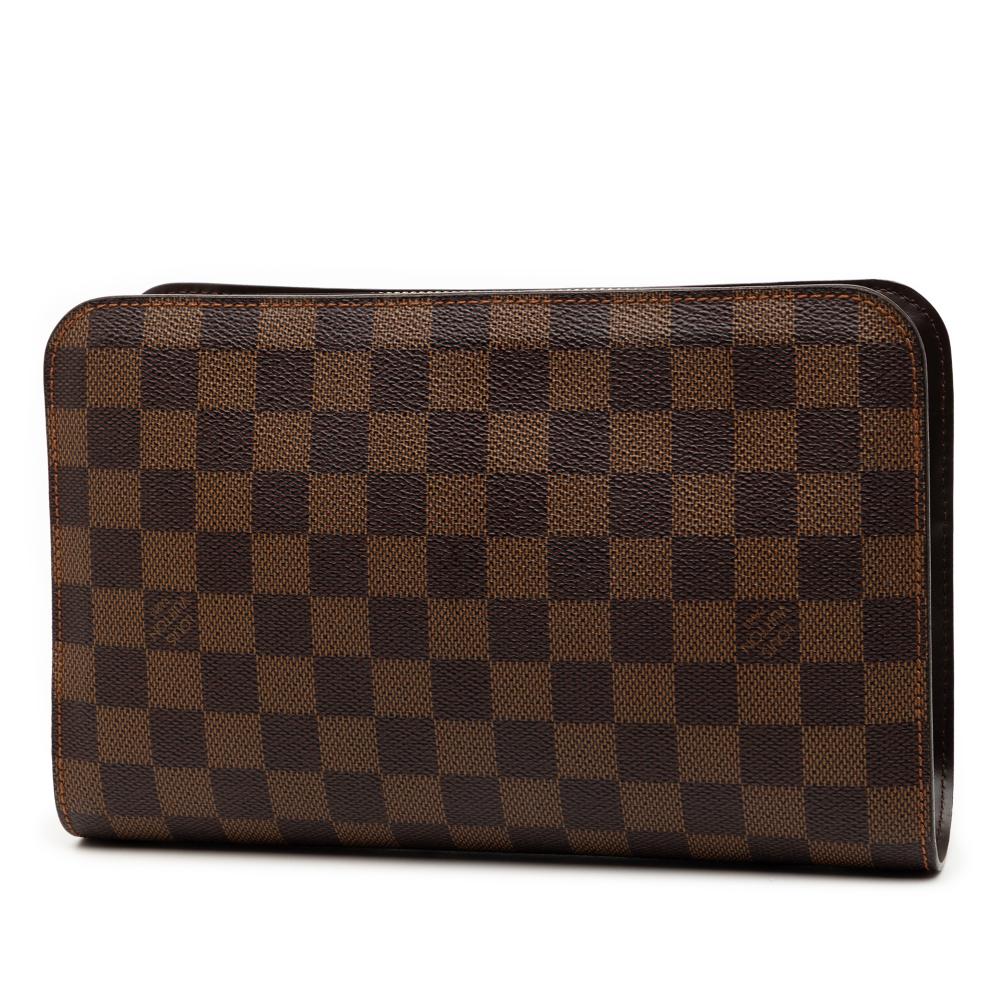 Louis Vuitton AB Louis Vuitton Brown Damier Canvas Fabric Damier Ebene Saint Louis Pochette France