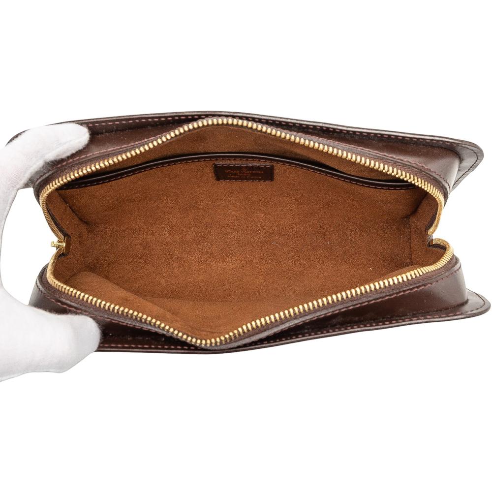 Louis Vuitton AB Louis Vuitton Brown Damier Canvas Fabric Damier Ebene Saint Louis Pochette France