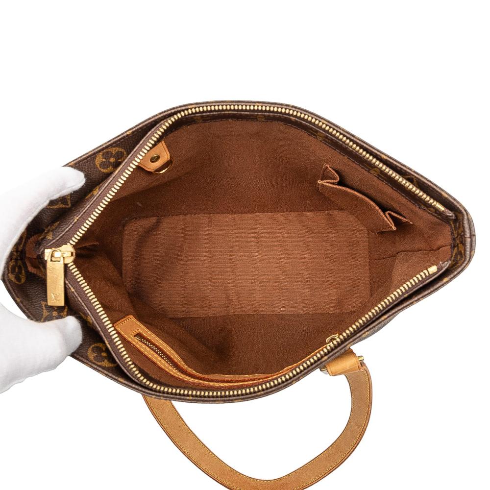 Louis Vuitton B Louis Vuitton Brown Monogram Canvas Fabric Monogram Cabas Piano France