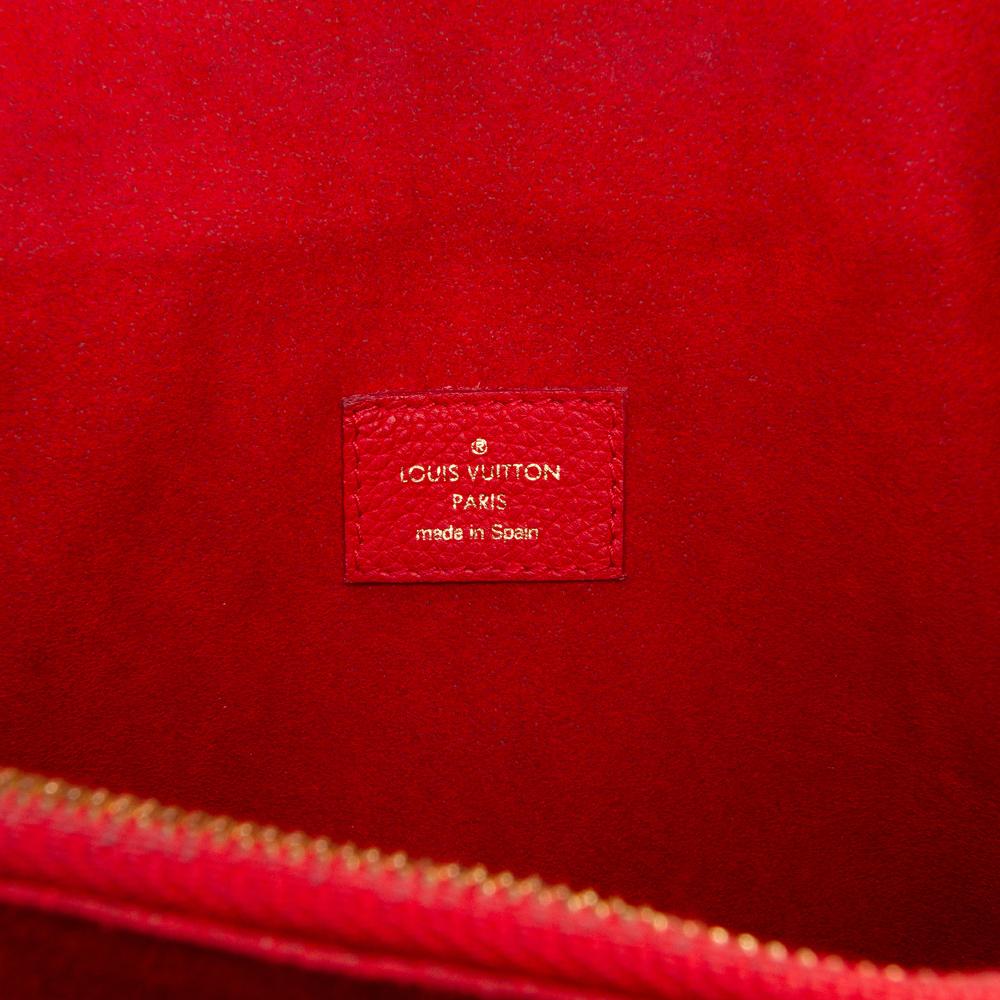 Louis Vuitton AB Louis Vuitton Brown with Red Monogram Canvas Fabric Monogram Victoire Spain