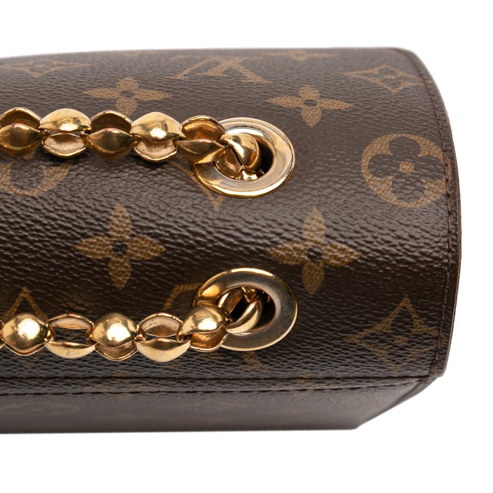 Louis Vuitton AB Louis Vuitton Brown with Red Monogram Canvas Fabric Monogram Victoire Spain