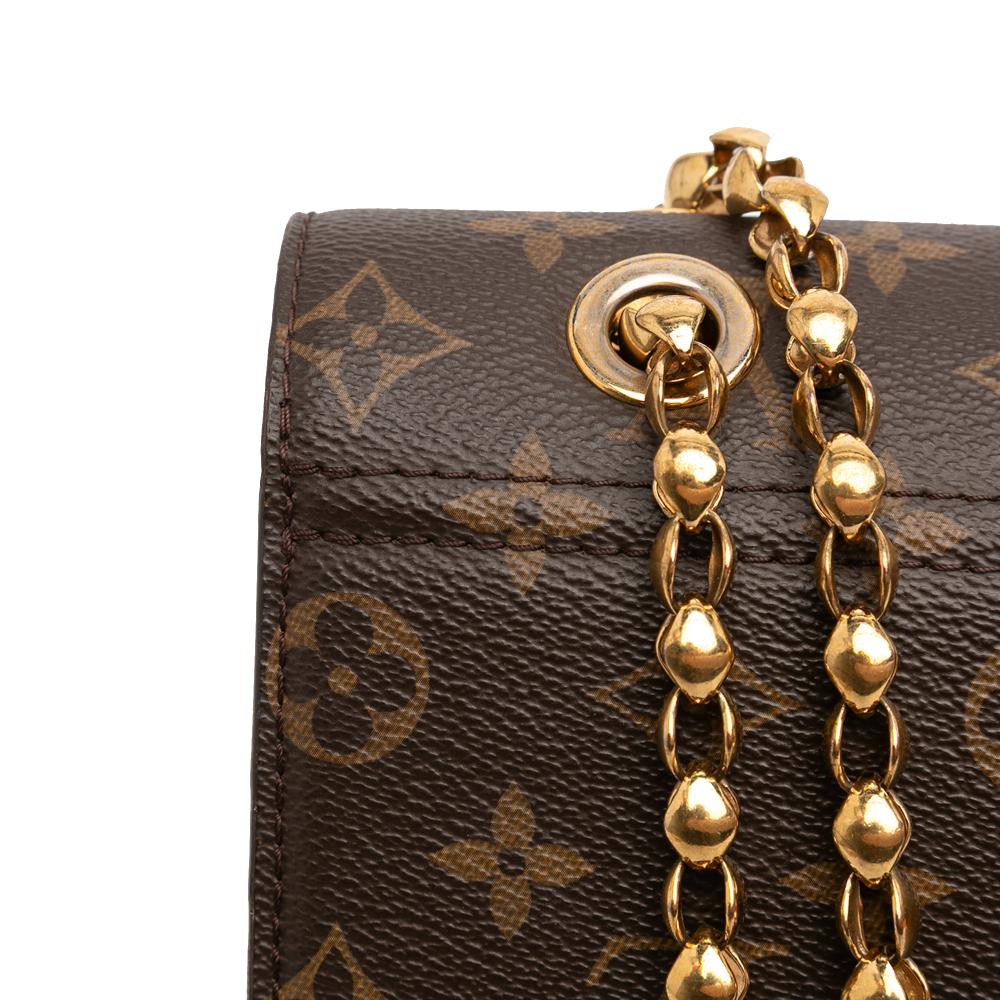 Louis Vuitton AB Louis Vuitton Brown with Red Monogram Canvas Fabric Monogram Victoire Spain