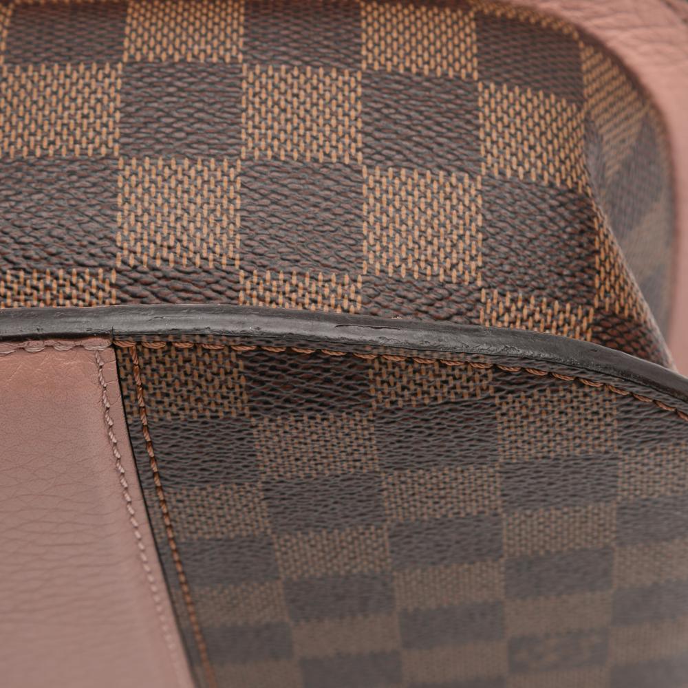 Louis Vuitton B Louis Vuitton Brown Damier Canvas Fabric Damier Ebene Cuir Taurillon Wight France