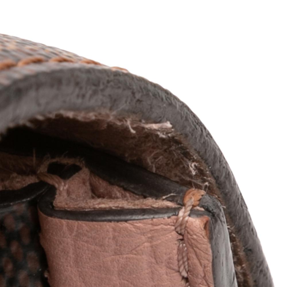 Louis Vuitton B Louis Vuitton Brown Damier Canvas Fabric Damier Ebene Cuir Taurillon Wight France