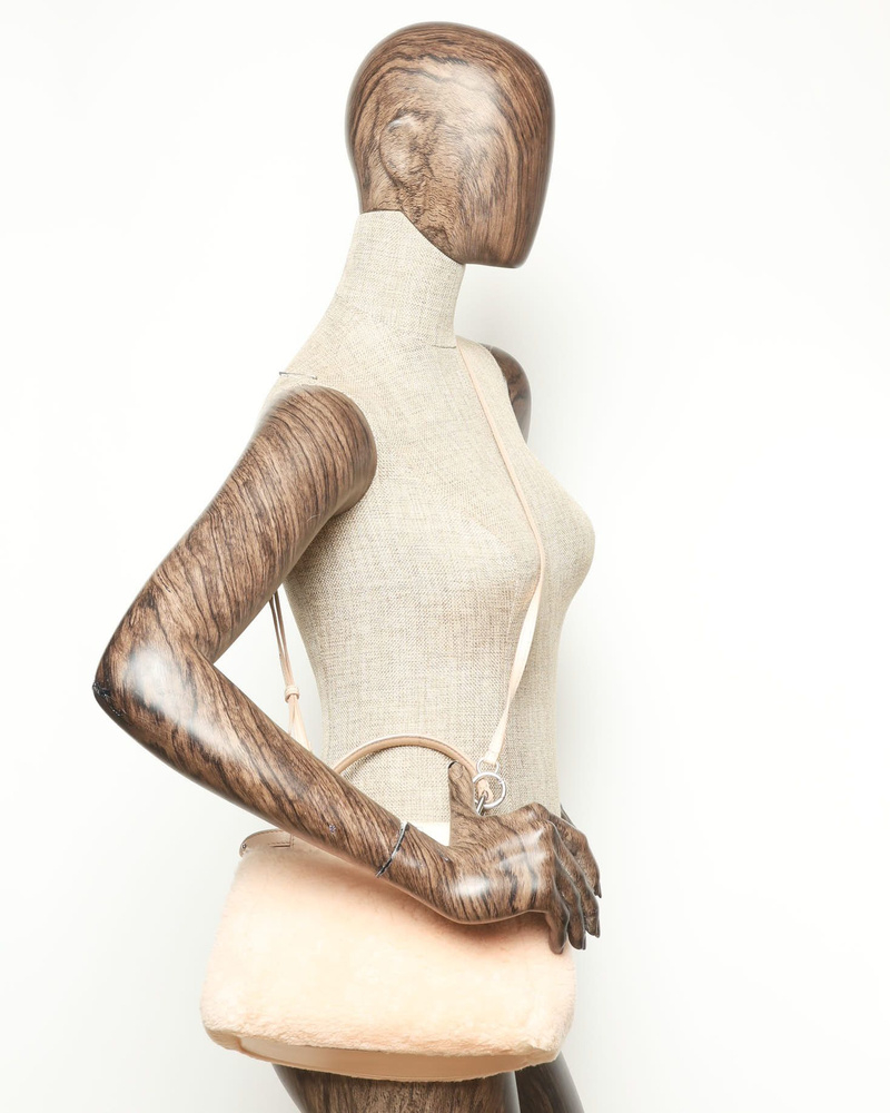 Fendi Mini Mouton Peekaboo Bag