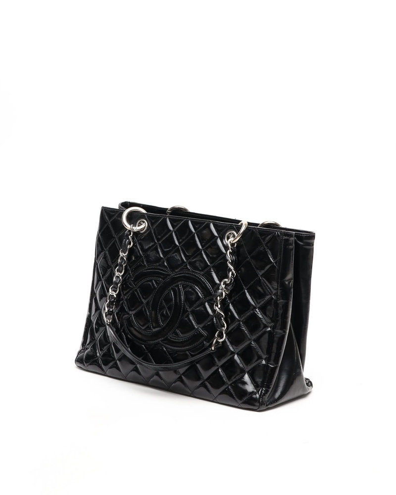 Chanel Patent (GST) Grand Shopping Tote Bag