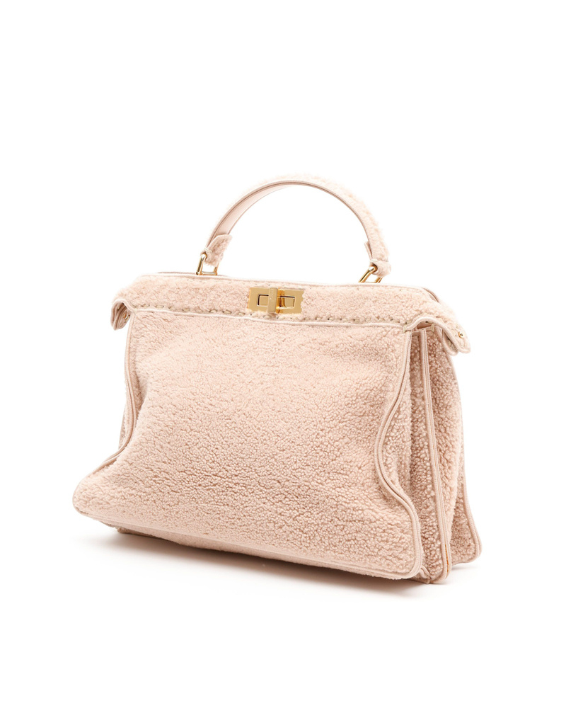 Fendi Large Shearling Peekaboo ISeeU Bag