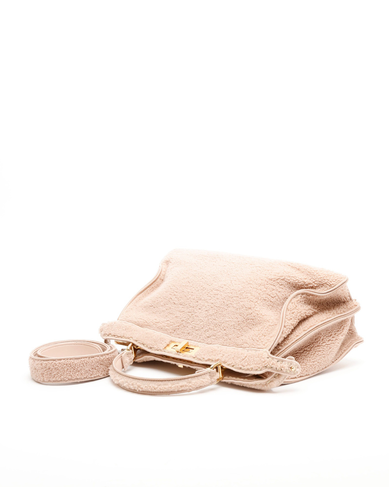 Fendi Large Shearling Peekaboo ISeeU Bag