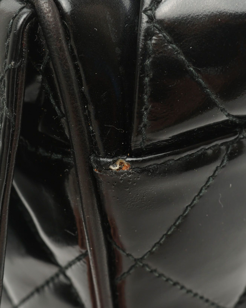 Chanel Quilted Patent Camera Bag