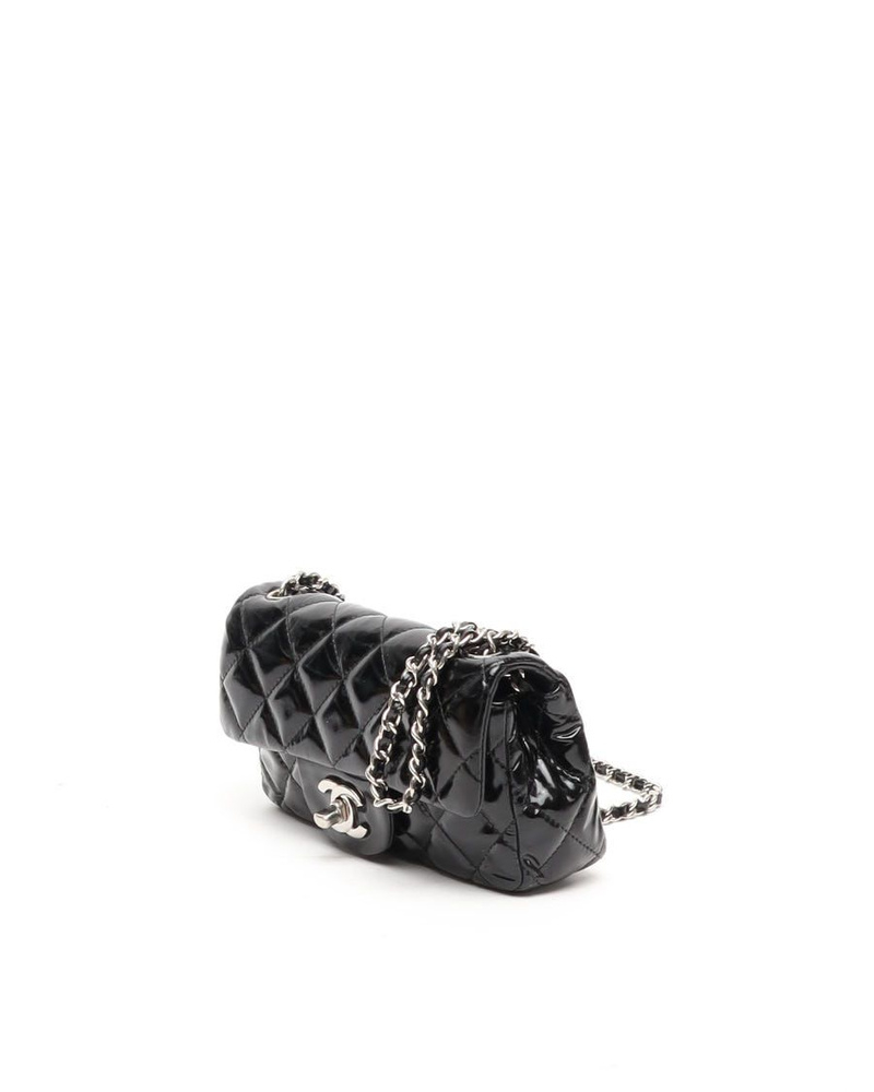 Chanel Classic Patent Extra Mini Rectangular Single Flap Bag