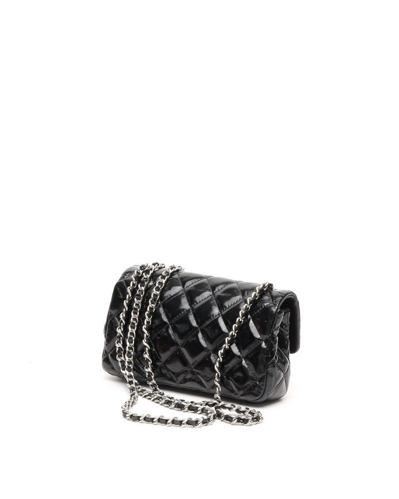 Chanel Classic Patent Extra Mini Rectangular Single Flap Bag