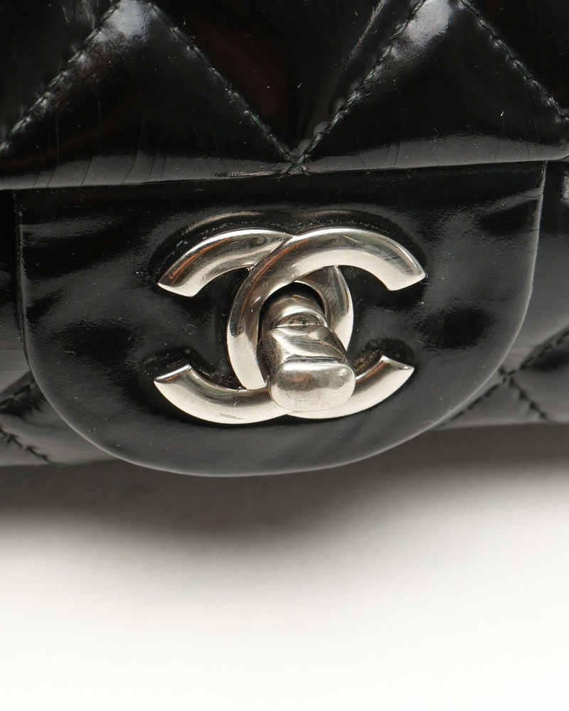 Chanel Classic Patent Extra Mini Rectangular Single Flap Bag