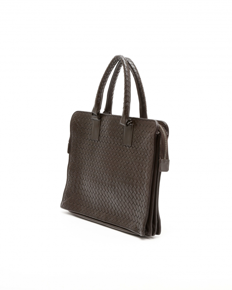 Bottega Veneta Intrecciato Briefcase Bag