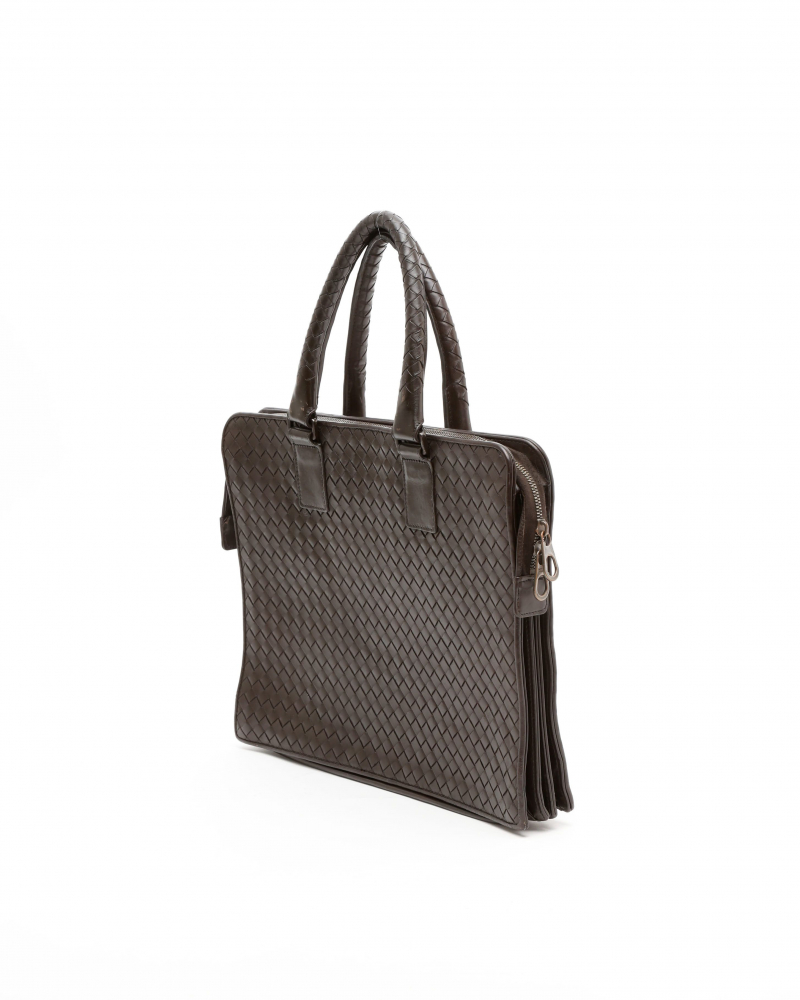 Bottega Veneta Intrecciato Briefcase Bag
