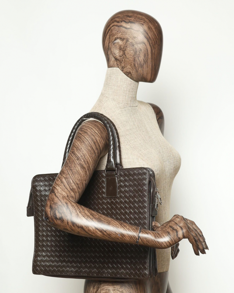 Bottega Veneta Intrecciato Briefcase Bag