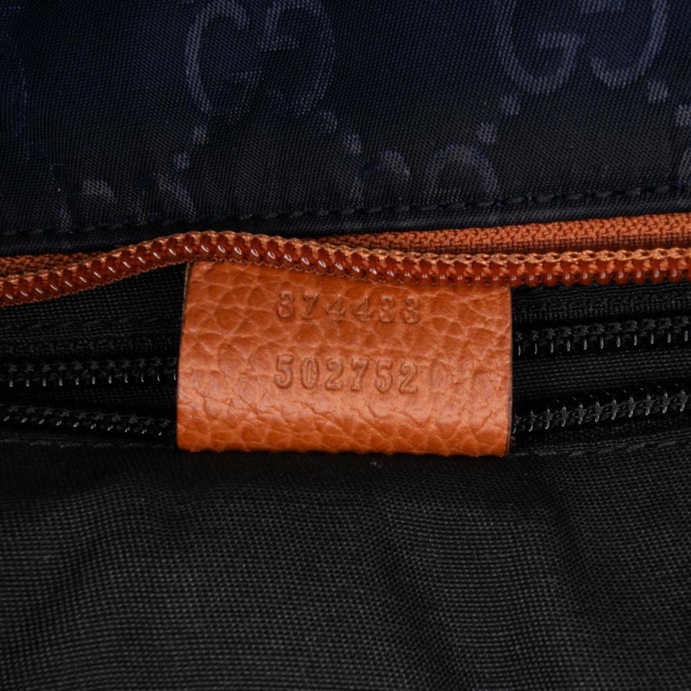 Gucci B Gucci Blue Nylon Fabric GG Web Tote Italy