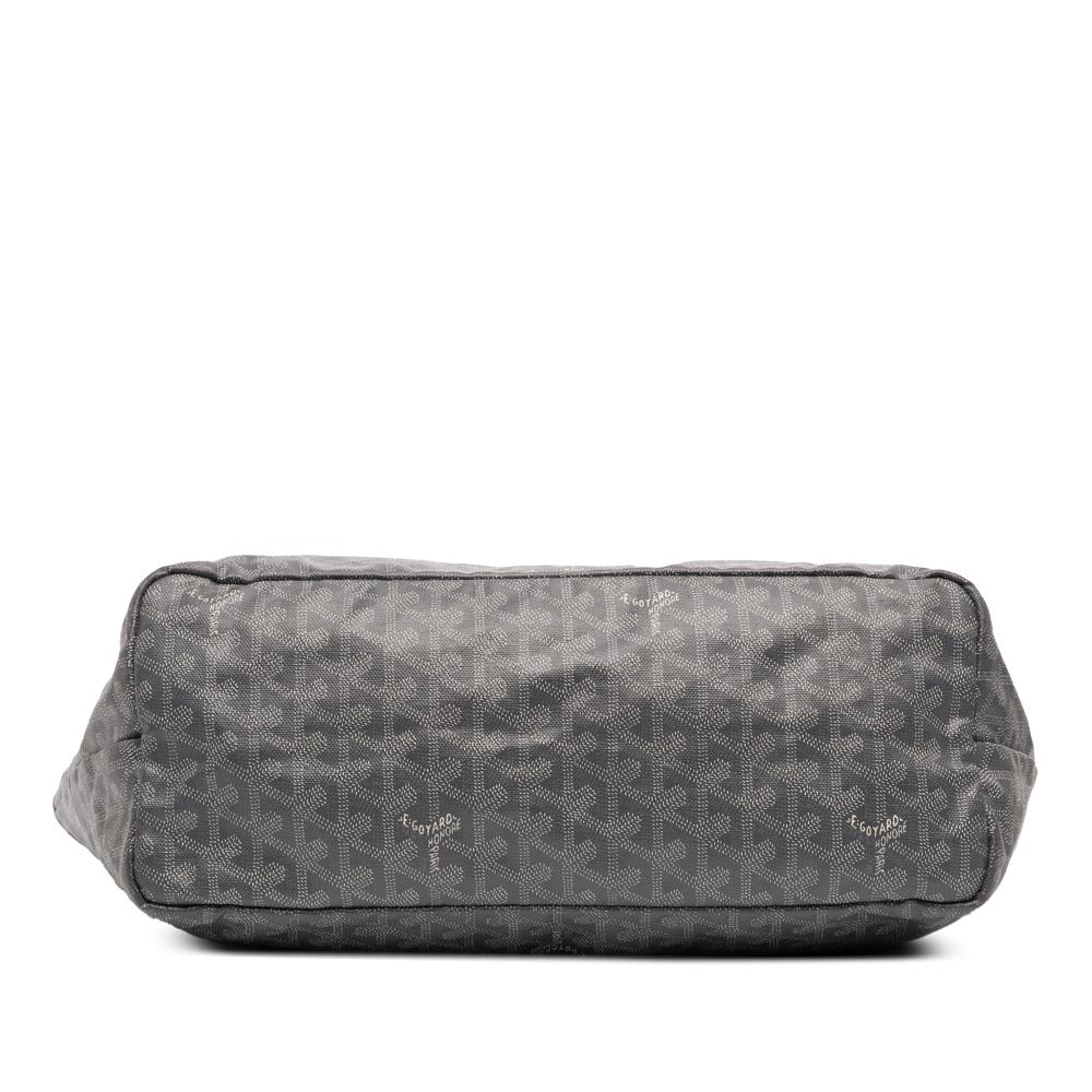 Goyard B Goyard Gray Coated Canvas Fabric Goyardine Saint Louis PM France