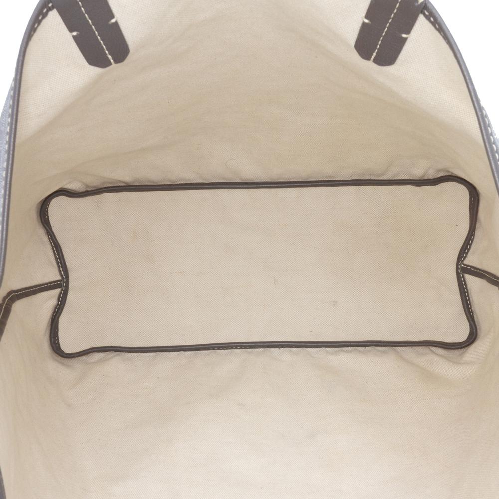 Goyard B Goyard Gray Coated Canvas Fabric Goyardine Saint Louis PM France