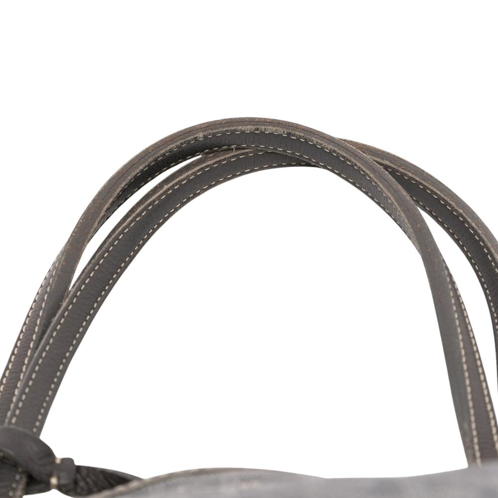 Goyard B Goyard Gray Coated Canvas Fabric Goyardine Saint Louis PM France