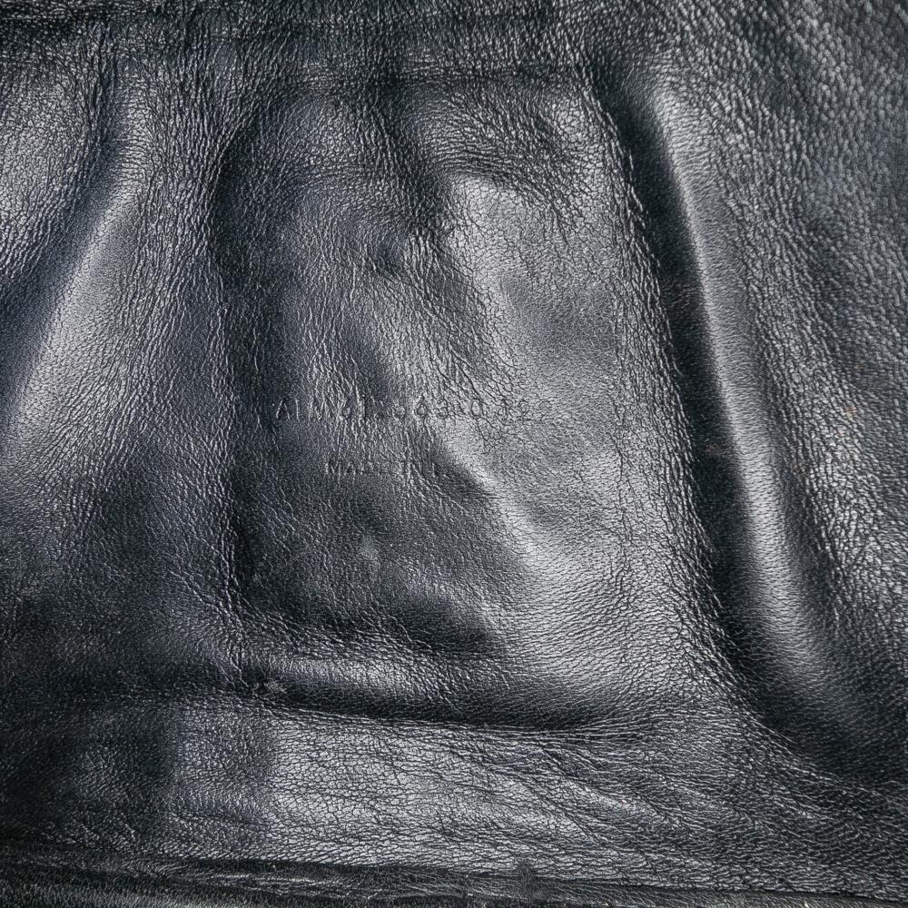 Saint Laurent B Saint Laurent Black Patent Leather Leather Mini Croc Embossed Patent Monogram Lou Camera Bag Italy