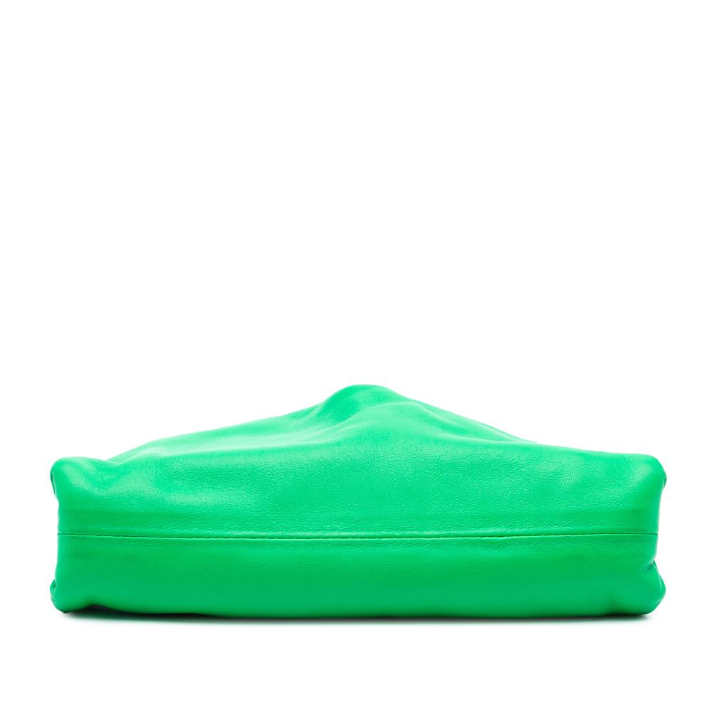 Bottega Veneta B Bottega Veneta Green Lambskin Leather Leather Lambskin The Mini Pouch Crossbody Italy