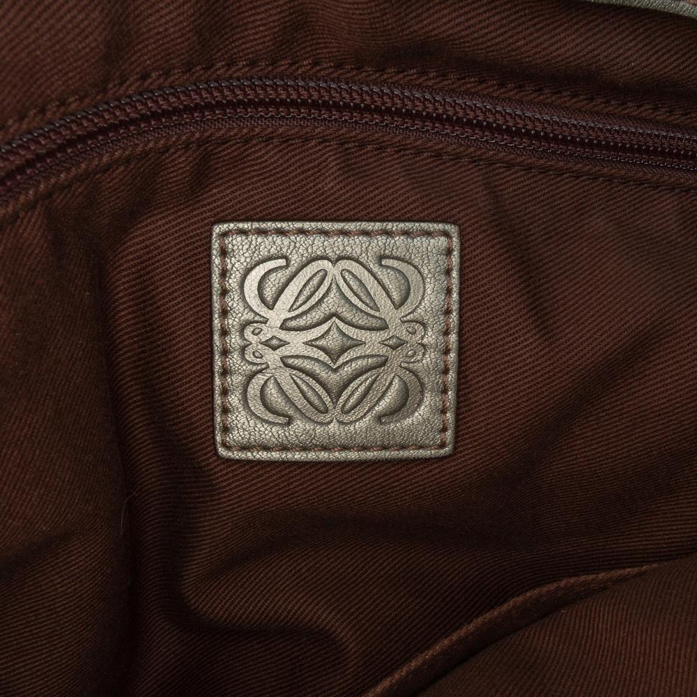 Loewe B LOEWE Green Calf Leather Metallic Fiesta Satchel China