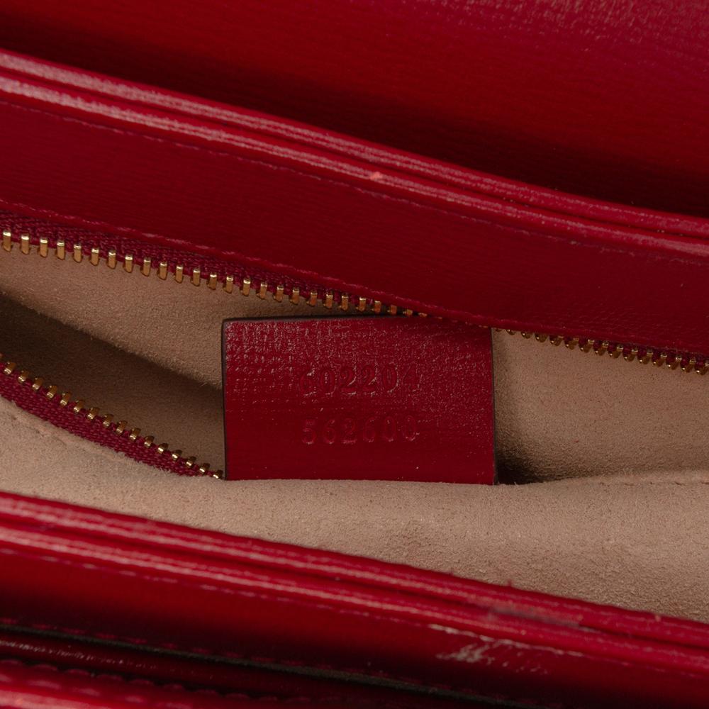 Gucci B Gucci Brown Beige with Red Coated Canvas Fabric Medium GG Supreme Horsebit 1955 Shoulder Bag Italy