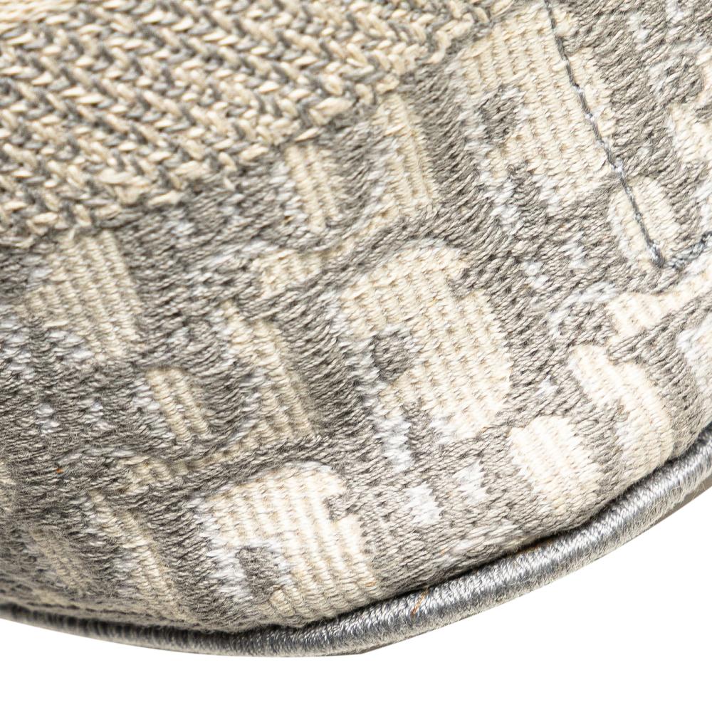 Christian Dior B Dior Gray Canvas Fabric Oblique Diortravel Vanity Case Italy