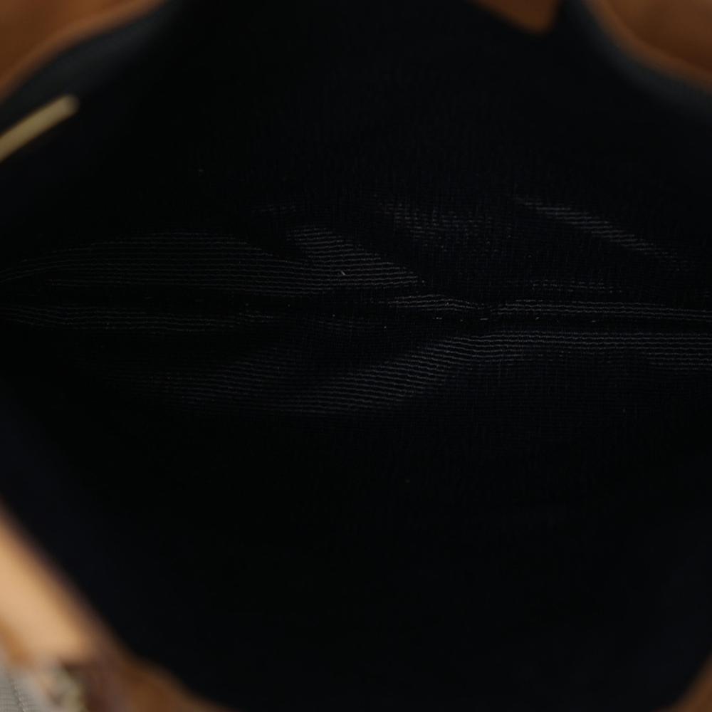 Ferragamo B Ferragamo Blue Canvas Fabric Gancini Crossbody Italy