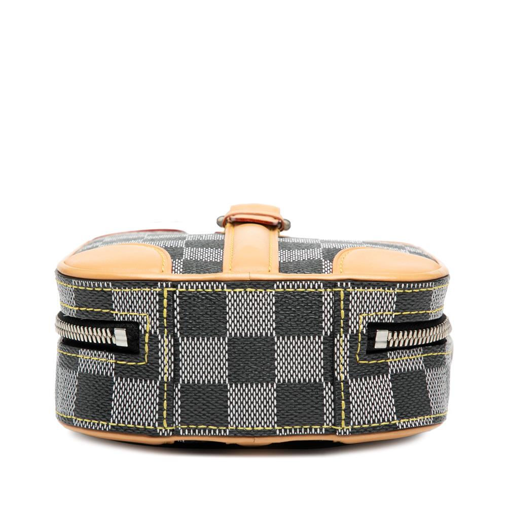 Louis Vuitton B Louis Vuitton Gray Damier Canvas Fabric Damier Colors Valisette Verticale France