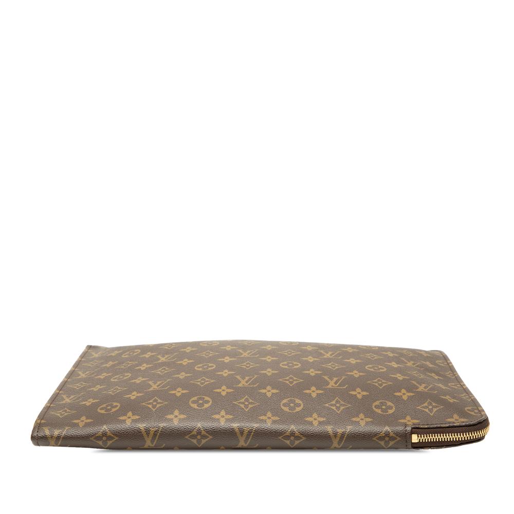 Louis Vuitton B Louis Vuitton Brown Monogram Canvas Fabric Monogram Poche Documents Portfolio France