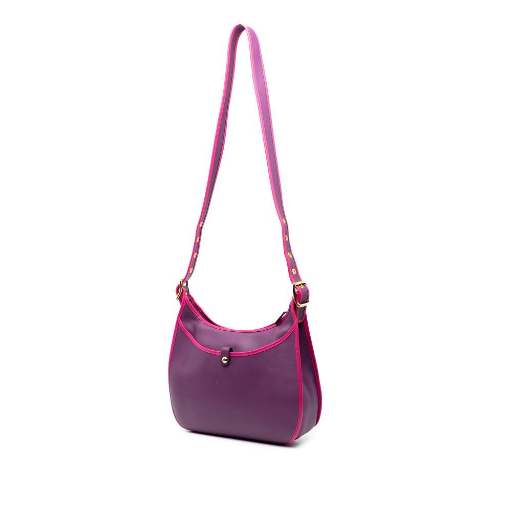 Loewe B LOEWE Purple with Pink Calf Leather Anagram Sofia Crossbody Spain