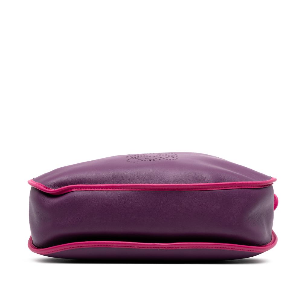 Loewe B LOEWE Purple with Pink Calf Leather Anagram Sofia Crossbody Spain