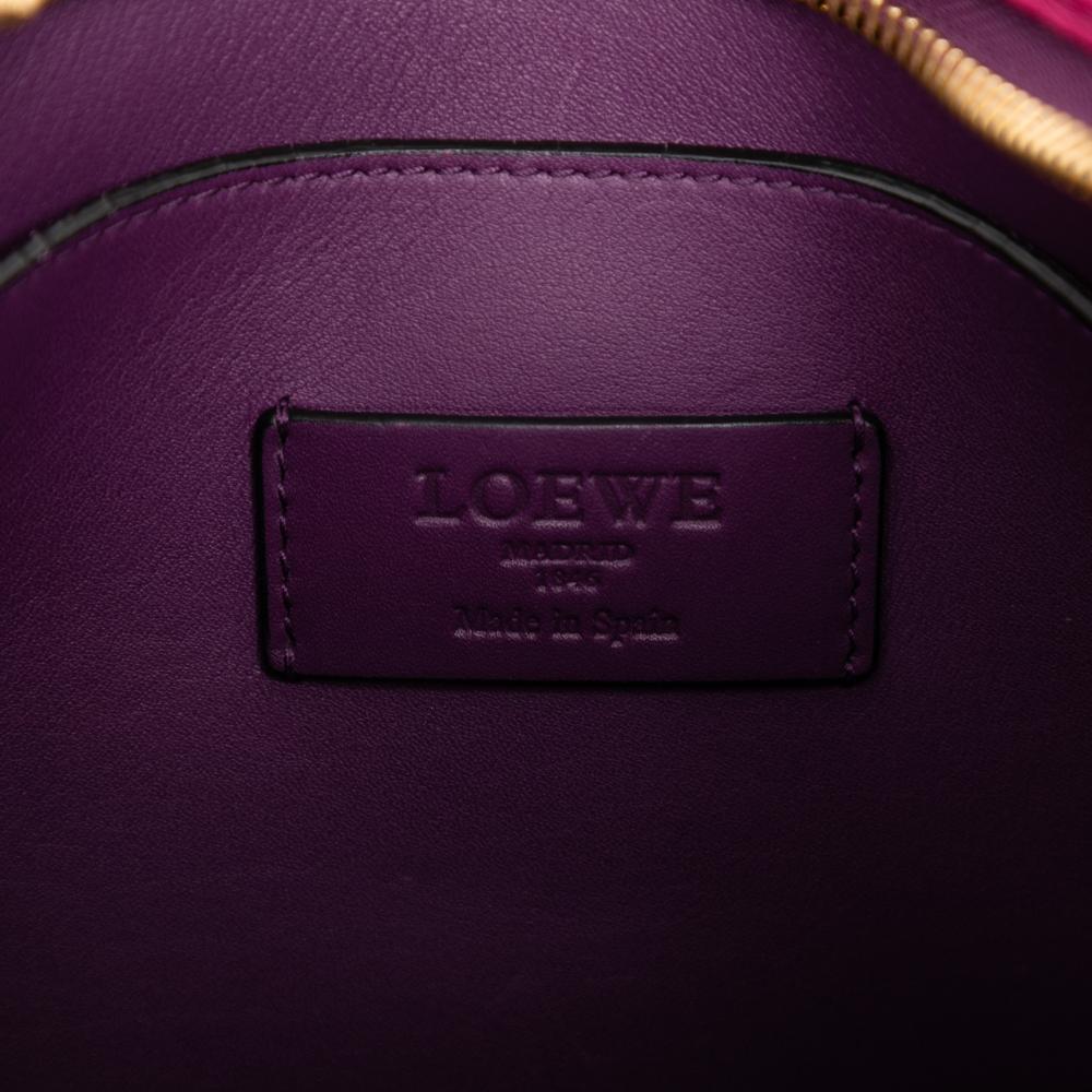 Loewe B LOEWE Purple with Pink Calf Leather Anagram Sofia Crossbody Spain