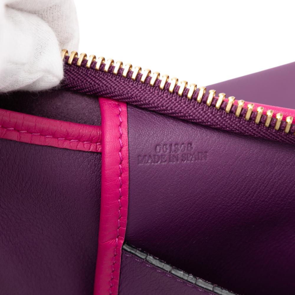 Loewe B LOEWE Purple with Pink Calf Leather Anagram Sofia Crossbody Spain