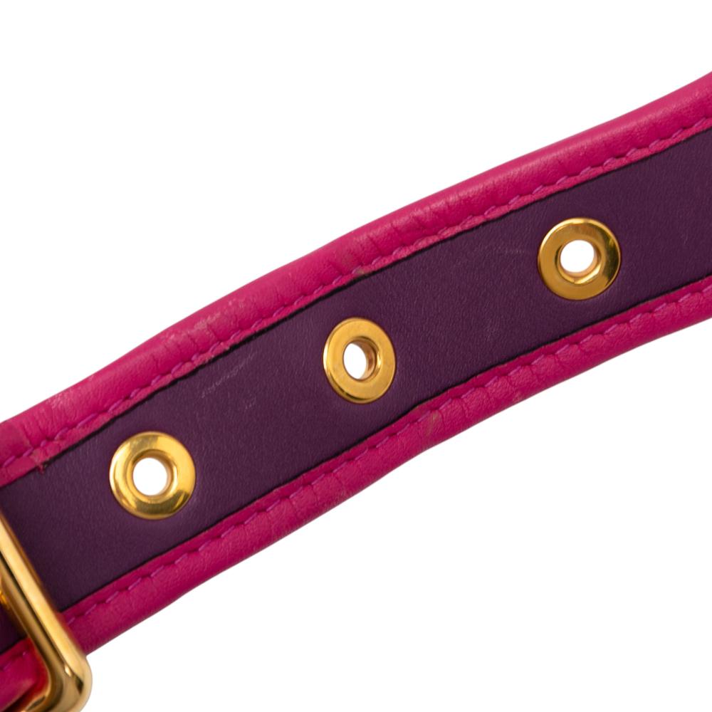 Loewe B LOEWE Purple with Pink Calf Leather Anagram Sofia Crossbody Spain