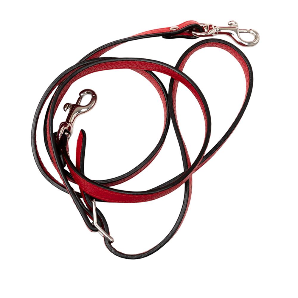 Balenciaga B Balenciaga Red Calf Leather Grained skin Papier A6 Zip Around Tote Italy