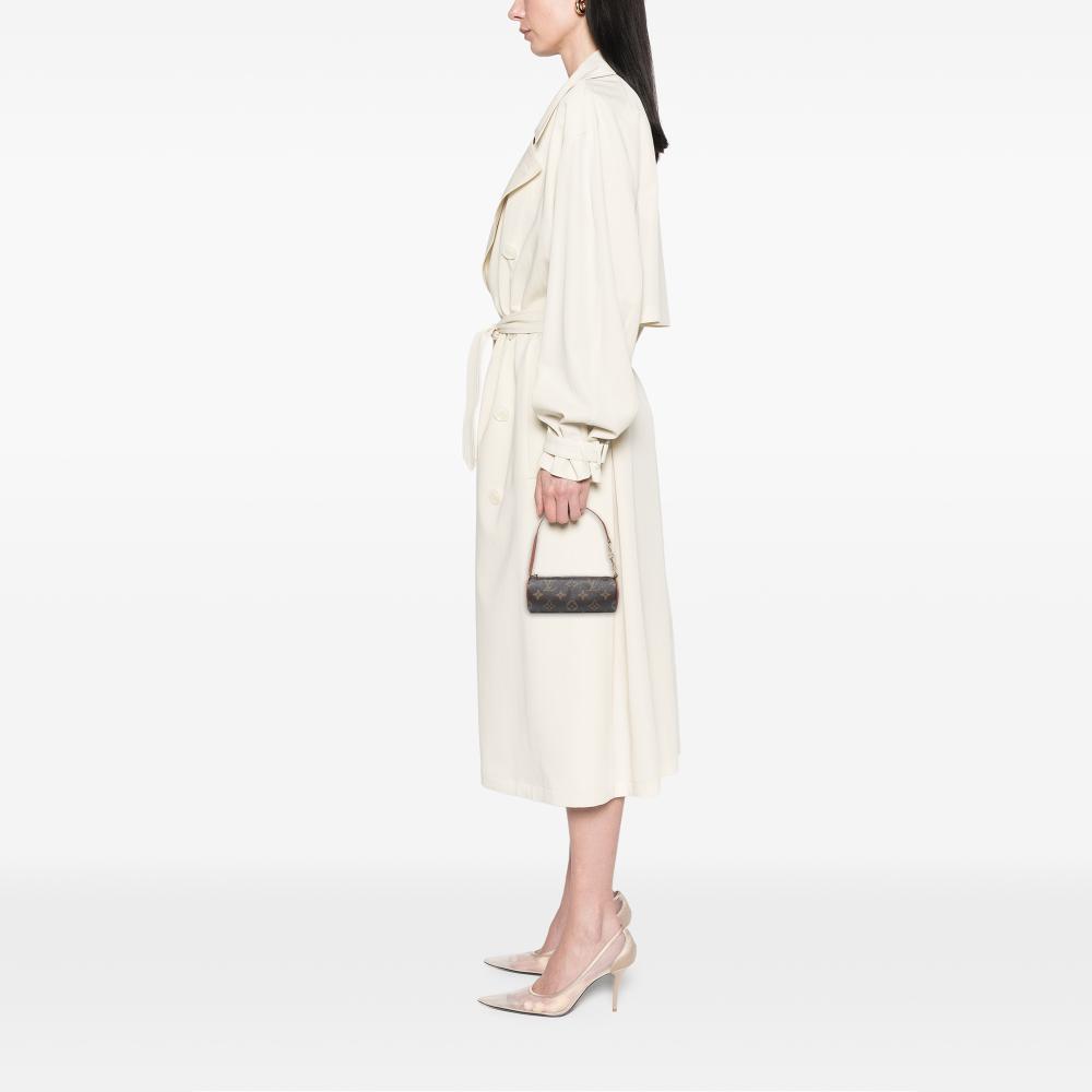 Louis Vuitton B Louis Vuitton Brown Monogram Canvas Fabric Monogram Papillon Pochette France