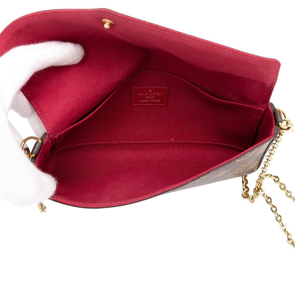 Louis Vuitton B Louis Vuitton Brown Monogram Canvas Fabric Monogram Pochette Felicie France