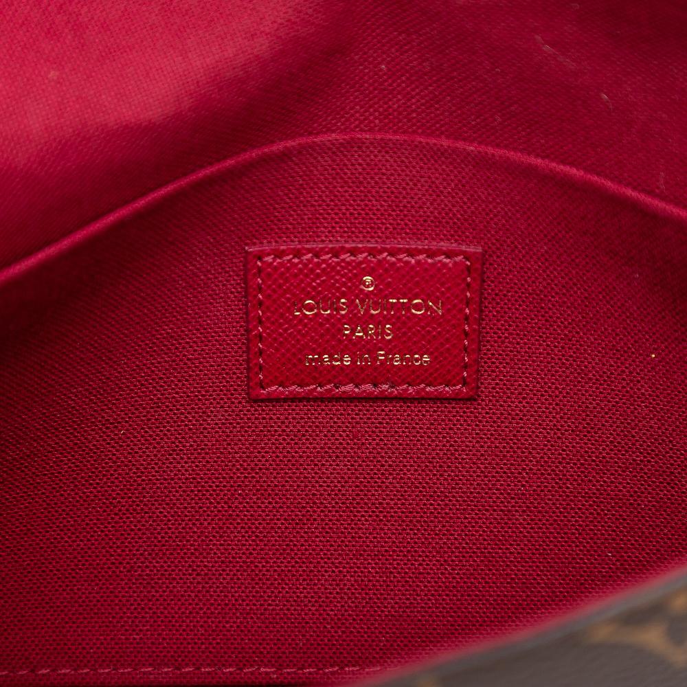 Louis Vuitton B Louis Vuitton Brown Monogram Canvas Fabric Monogram Pochette Felicie France