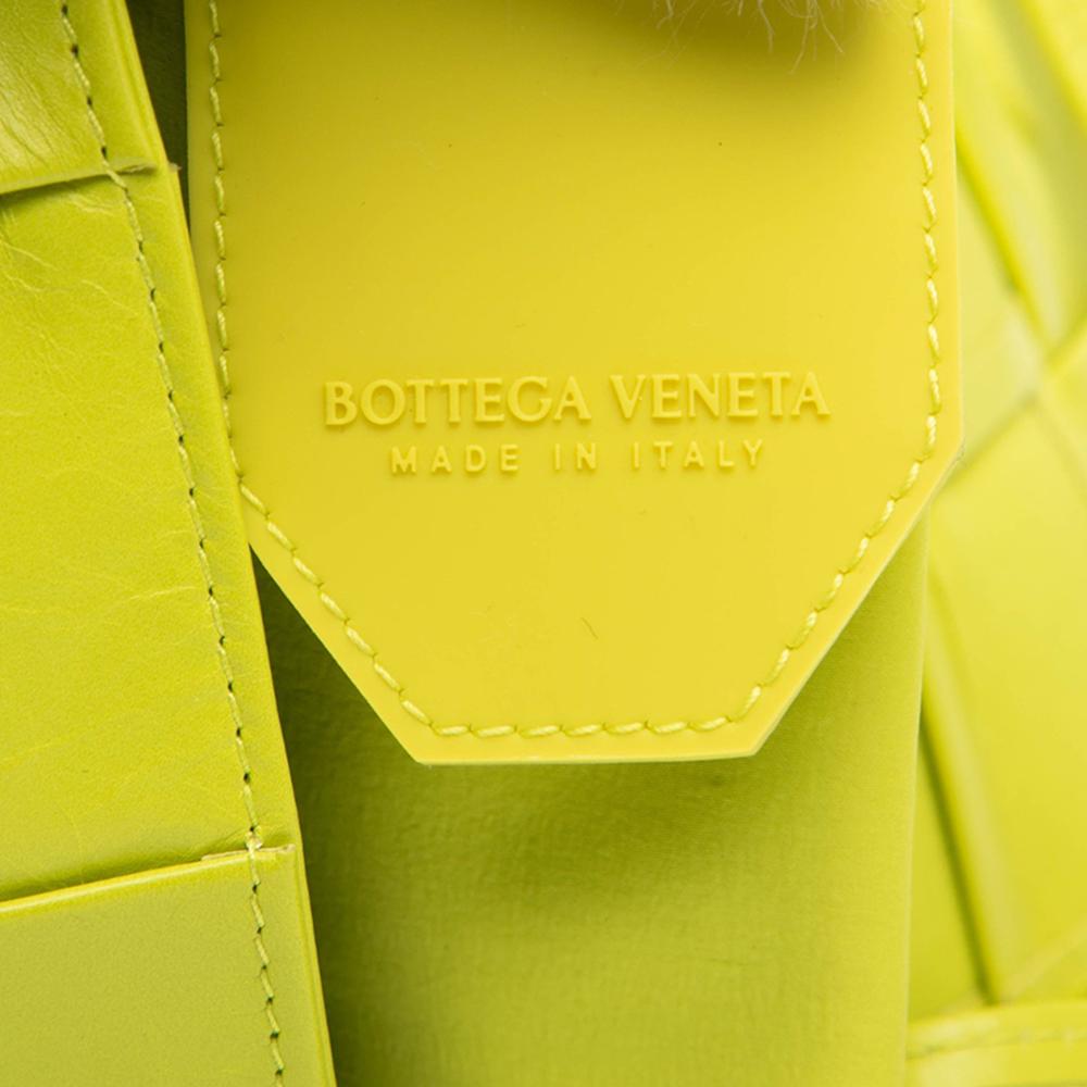 Bottega Veneta Yellow Extra Mini Nappa Maxi Intrecciato Cassette Crossbody Italy