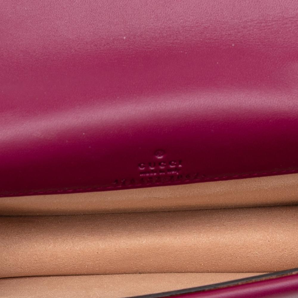 Gucci B Gucci Purple Magenta Velvet Fabric Mini Dionysus Crossbody Italy