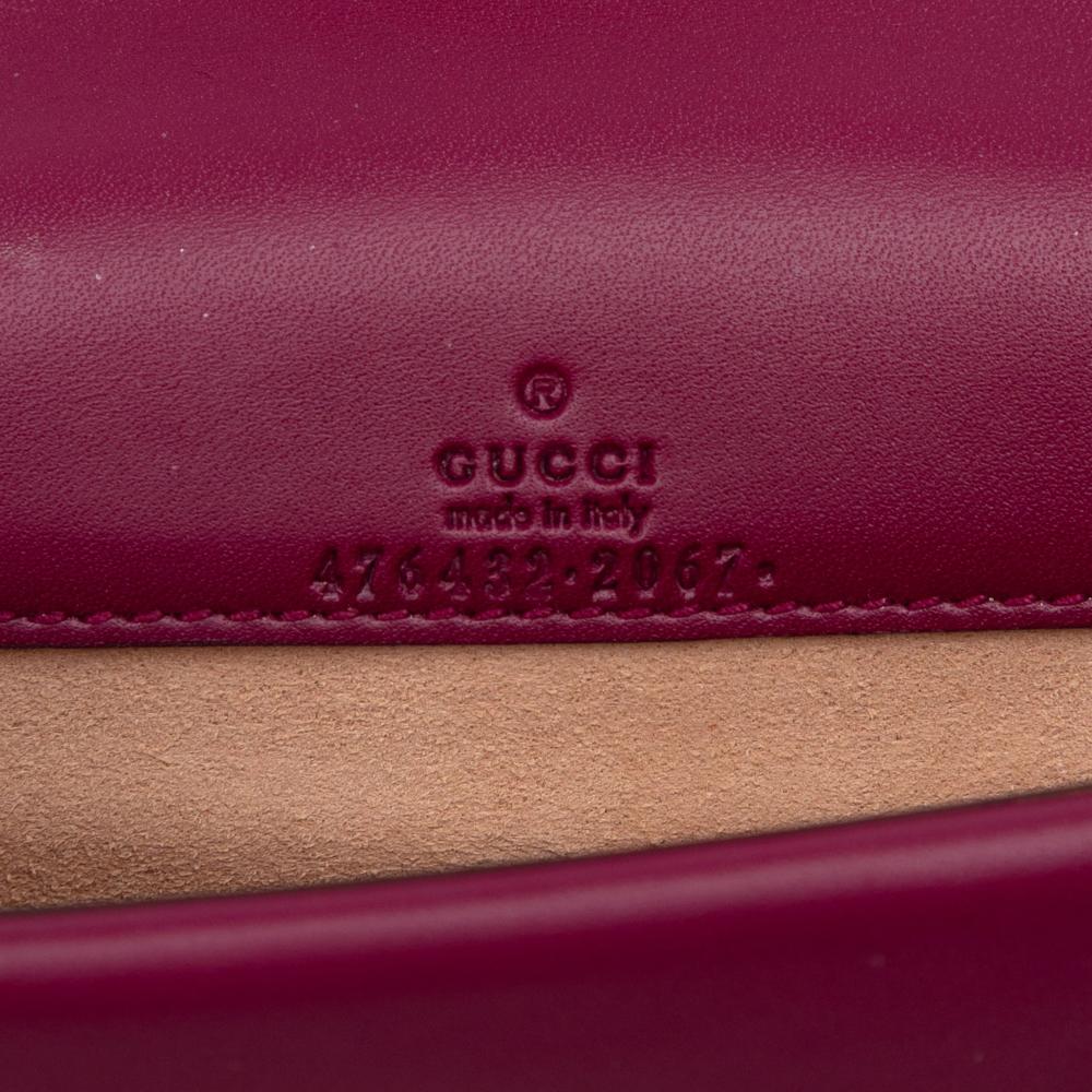 Gucci B Gucci Purple Magenta Velvet Fabric Mini Dionysus Crossbody Italy