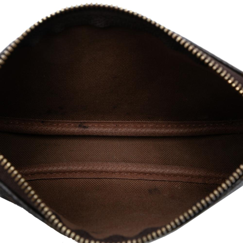 Louis Vuitton AB Louis Vuitton Brown Monogram Canvas Fabric Monogram Mini Pochette Accessoires France