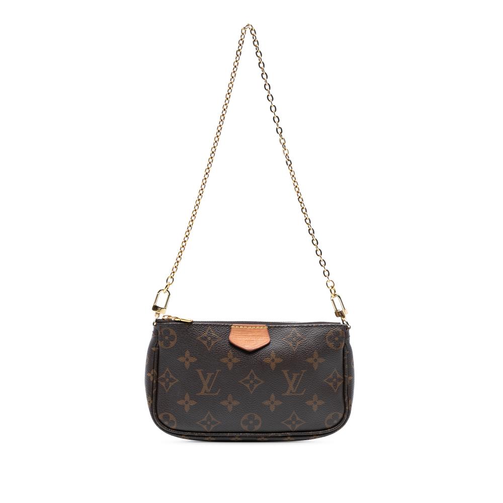 Louis Vuitton B Louis Vuitton Brown Monogram Canvas Fabric Monogram Multi Pochette Accessoires Spain