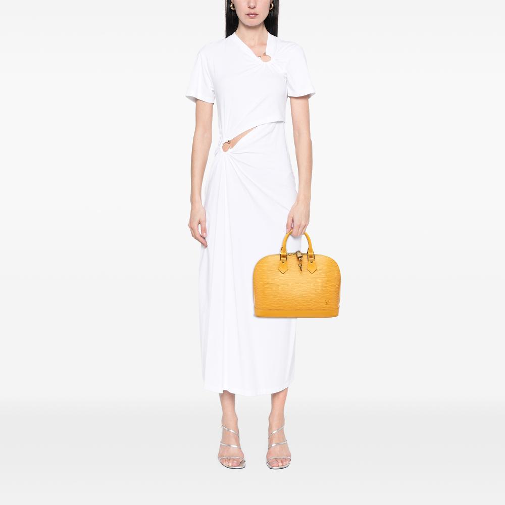 Louis Vuitton B Louis Vuitton Yellow Epi Leather Leather Epi Alma PM France