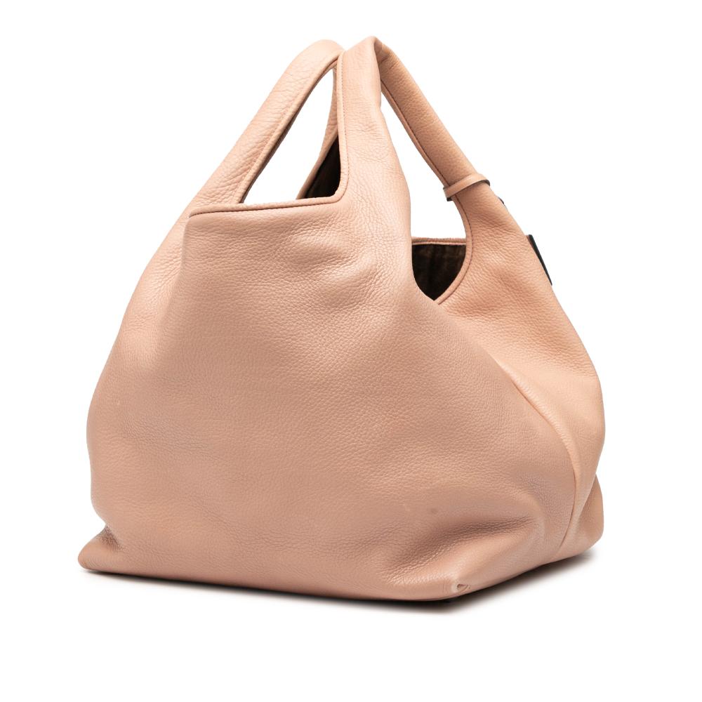 Loewe B LOEWE Brown Nude Calf Leather skin Calle Lock Shoulder Bag Spain