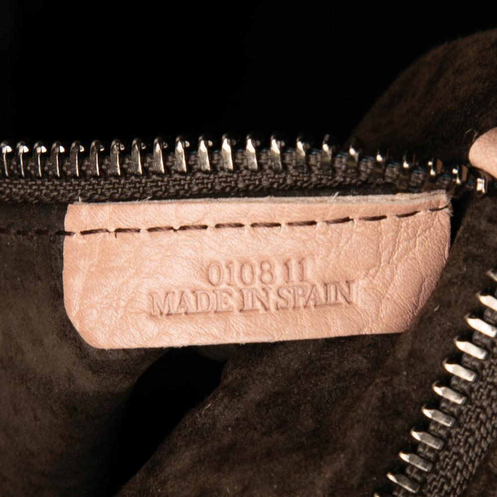 Loewe B LOEWE Brown Nude Calf Leather skin Calle Lock Shoulder Bag Spain